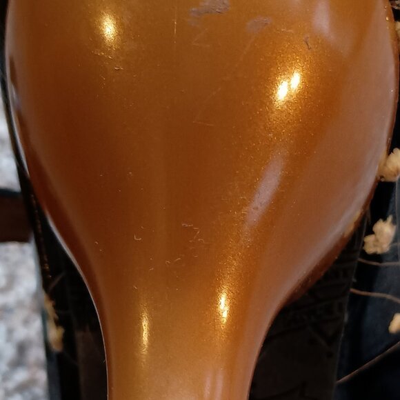 John Fluevog - Ella Baker Black Floral & Orange brogued heel with cutout - Picture 7 of 10